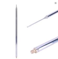 5.6M Stainless Steel Telescopic Whip Antenna HF Radio DIY Replacement