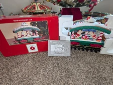 BRAND NEW Dillards BEARS CANDY DANCER w BOX Train Car New Bright Holiday Express