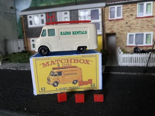 Lesney "Matchbox" Series No62B Commer TV Service Van (Radio Rentals} 1965 EX Box