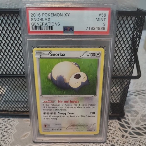 2016 Pokemon XY Generations Snorlax #58 PSA 9