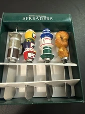 Boston Warehouse Coffee Dessert Themed Stainless Steel Spreaders (set of 4)