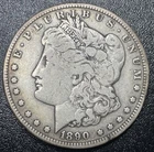 1890-CC Morgan Silver Dollar $1 Fine Condition Carson City Problem Free