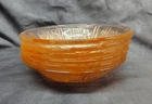 6 Federal Depression Glass Pink Sharon Cabbage Rose Cereal Bowls 6"  EXC