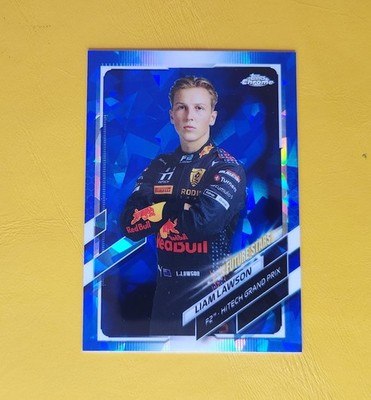 2021 Formula 1 Topps Chrome Sapphire Liam Lawson #68 F2 Portrait  RedBull RC PRC