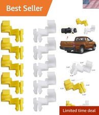 Tailgate Handle Door Lock Rod Clips Left Right Driver Passenger Side Yellow W...