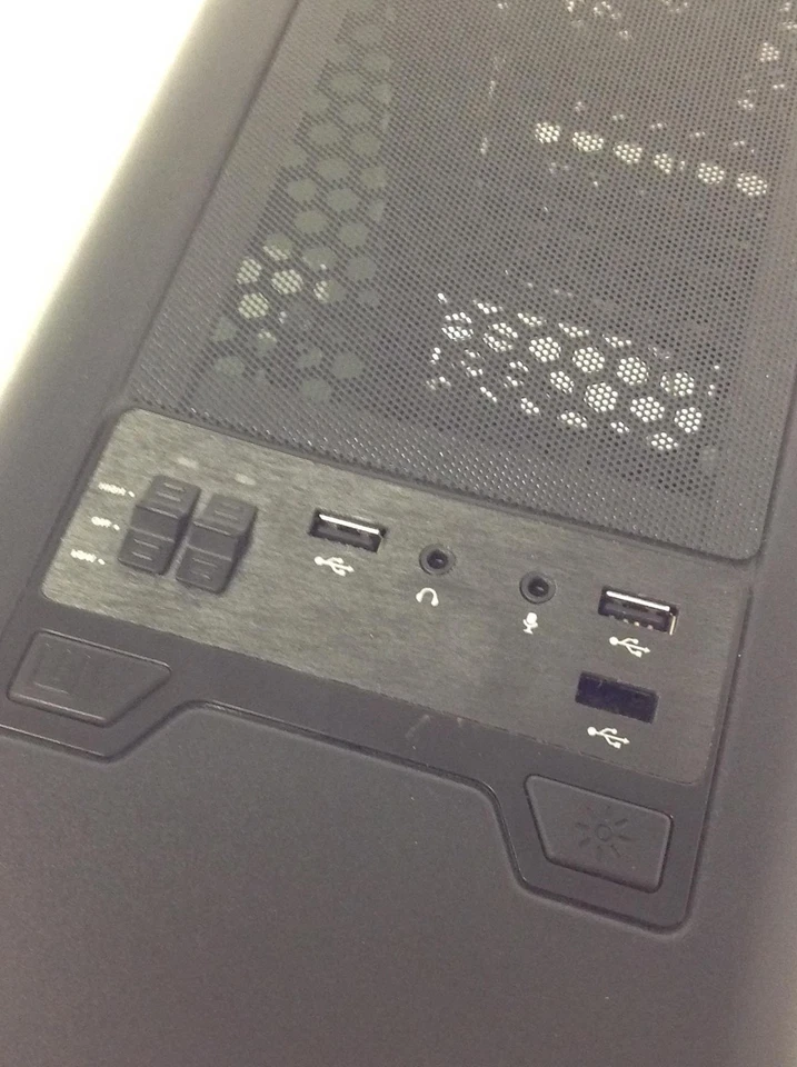 AERO COOL Tower Computer Gaming Case Only, Black, WORKING FREE SHIPPING - Image 4 of 4