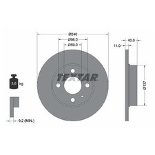 2x Bremsscheibe vorne für Fiat Seicento-600 187 | 349618