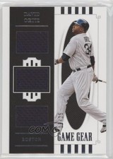 2021 National Treasures Game Gear Materials Triples 19/25 David Ortiz HOF 0c3