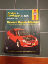 Haynes Repair Manual Dodge Plymouth Neon 2000 Thru 2005 Used Haynes Repair Manual Dodge Plymouth Neon 2000 Thru 2005 Used