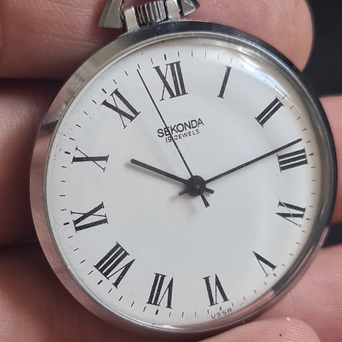 Reloj Bolsillo Vintage Metal Sekonda 19 Joyas ref4710 Funcionando