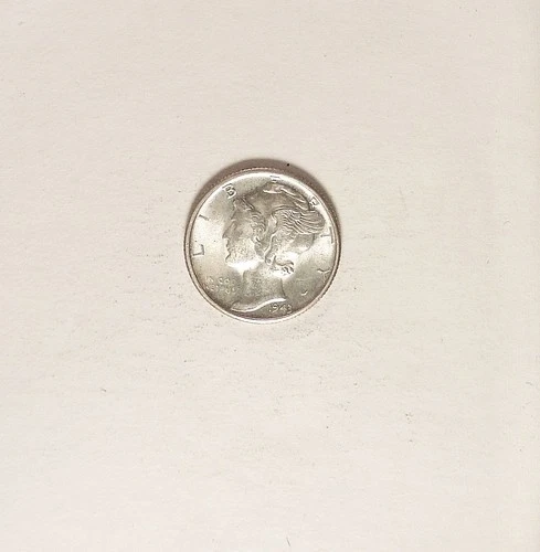 1943-S Mercury Silver Dime grades CH AU+++, Lustrous, For the Date Collector