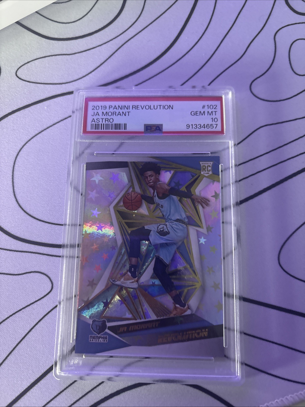 2019-20 Panini Revolution Rookies Ja Morant #102 Astro (RC) PSA 10 (SP)