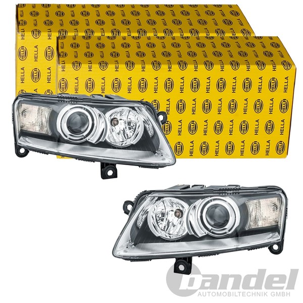 2X Hella BI-XENON Scheinwerfer Satz Passend FüR Audi A6 Links+Rechts-image