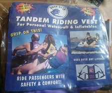 Vest Aqua Grip Tandem Safety Riding Vest Water Craft Purple  Black Jet Ski Boat