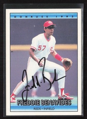 1992 Donruss #573 Freddie Benavides - On Card Auto - TTM