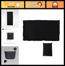 Black DJ Facade Scrim Booth Cover 19.5"x44.2" Portable with Carry Bag