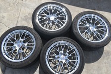 Corvette C6 18x10.5rear17x8.5front Chrome Z06 Replica Wheels Used Set Wtires