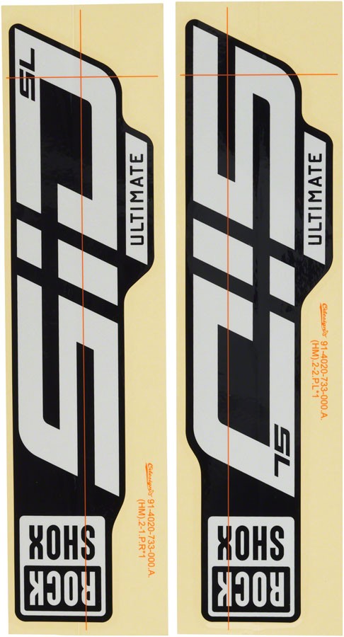 Набор наклеек для вилок RockShox - SID SL Ultimate, 27.5/29