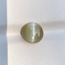 Natural Yellowish Green Cats Eye 5.46ct Round Cut | Sri Lanka | Gemstone