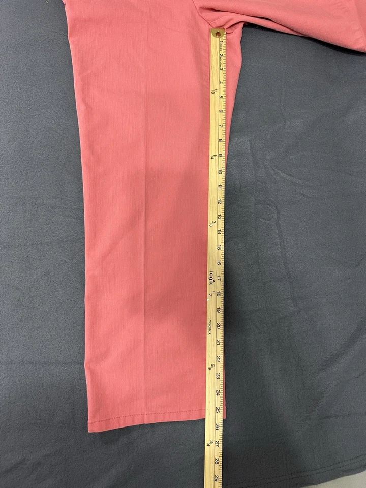 Pantalones Pull-On Alfred Dunner Para Mujer Coral Talla 10P Pequeña Cintura Elástica Foto 4 de 4