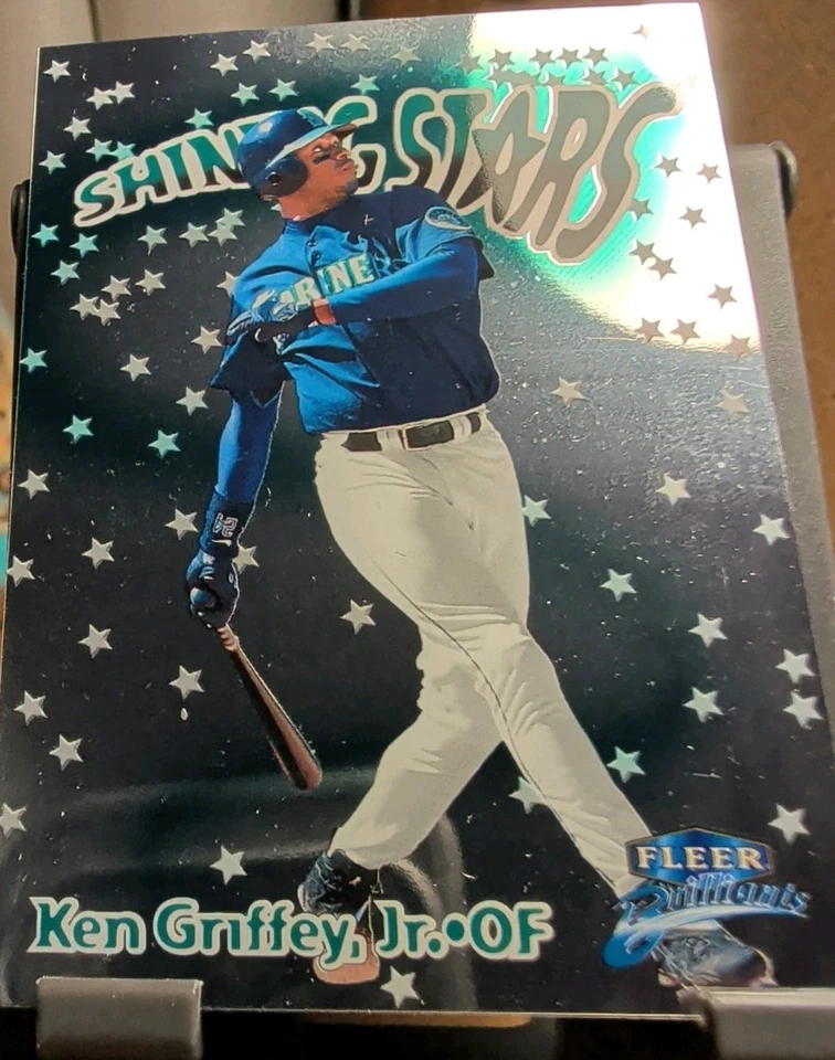 Fleer Brilliants Ken Griffey Jr 1999 "Shining Stars" plateado raro #1 de 15 SS  Foto 4 de 4