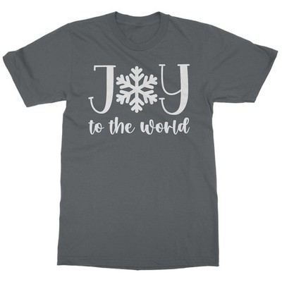 Joy To The World - Merry Christmas Snowflake Unisex T-Shirt
