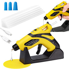 Rechargeable Cordless Fast Preheating Hot Glue Gun Kit with 30PCS Glue Sticks US 0.64 per gallon