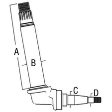 Spindle 71785tls Fits Case 856 886 966 986 Hydro 100 Hydro 186 Hydro 70 Hydro 86