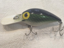 "USED CONDITION" Pre-Rapala Storm Rattling Wiggle Wart V6 Green Scale 3" 3/8 oz.