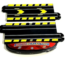 Micro Scalextric 1/64 Power Base and Straight Slot Car Track