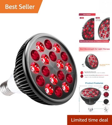 Red Light Therapy Bulb, 660nm Red and 850nm Near Infrared LED