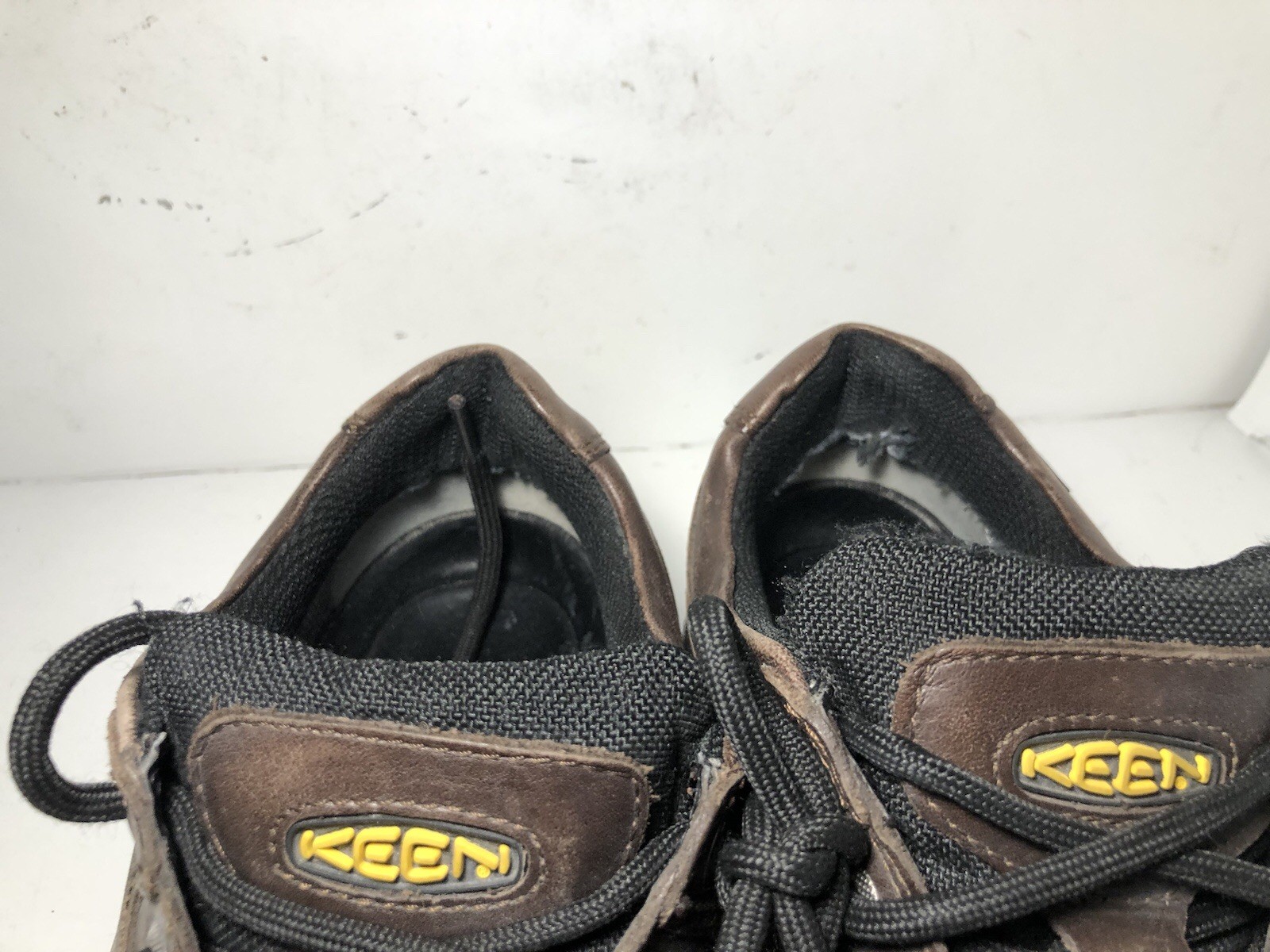 Scarpe da uomo KEEN NoPo Dry impermeabili basse escursionismo in pelle marrone taglia US 9 5