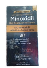 Minoxidil Avita Pure Hair Regrowth Treatment for BEARDS 5 for Men, New Sealed