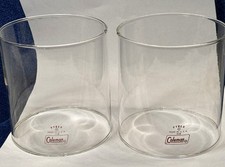 Lot of 2 Pyrex Coleman Lantern Globes for Model 220, 228 Lanterns - 1962-  77