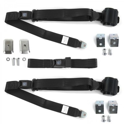 Chevy Truck 1935 - 1940 Standard 3pt BK Bench Seat Kit w/Brackets 3 Belts 