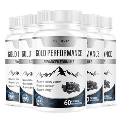 Gold Performance Men Daily Wellness Energy Support Capsules 5 Pack 300Ct