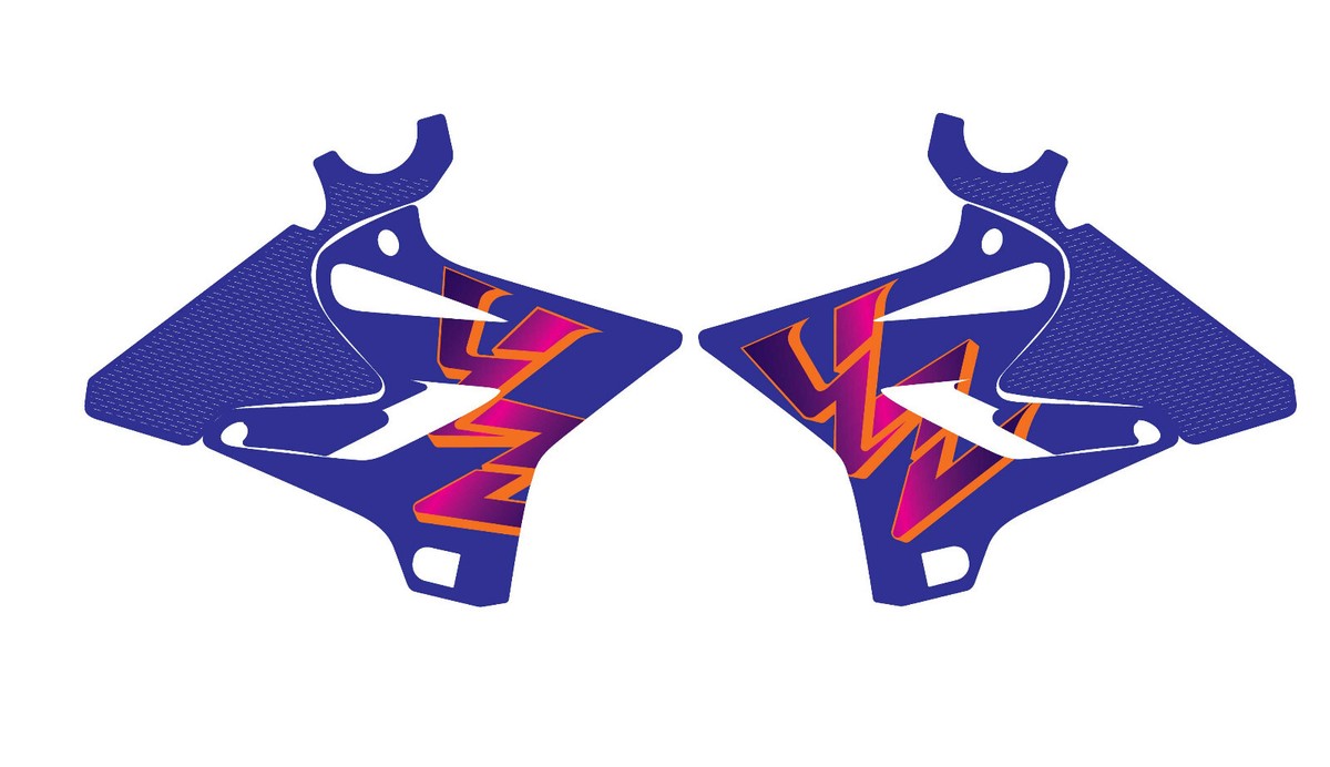 YZ125 YZ250 YAMAHA Retro Shroud Graphics Fits 2002-2021 Restyle
