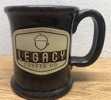 Sunset Hill Stoneware Coffee Mug Legacy Coffee CO.  Handcrafted USA