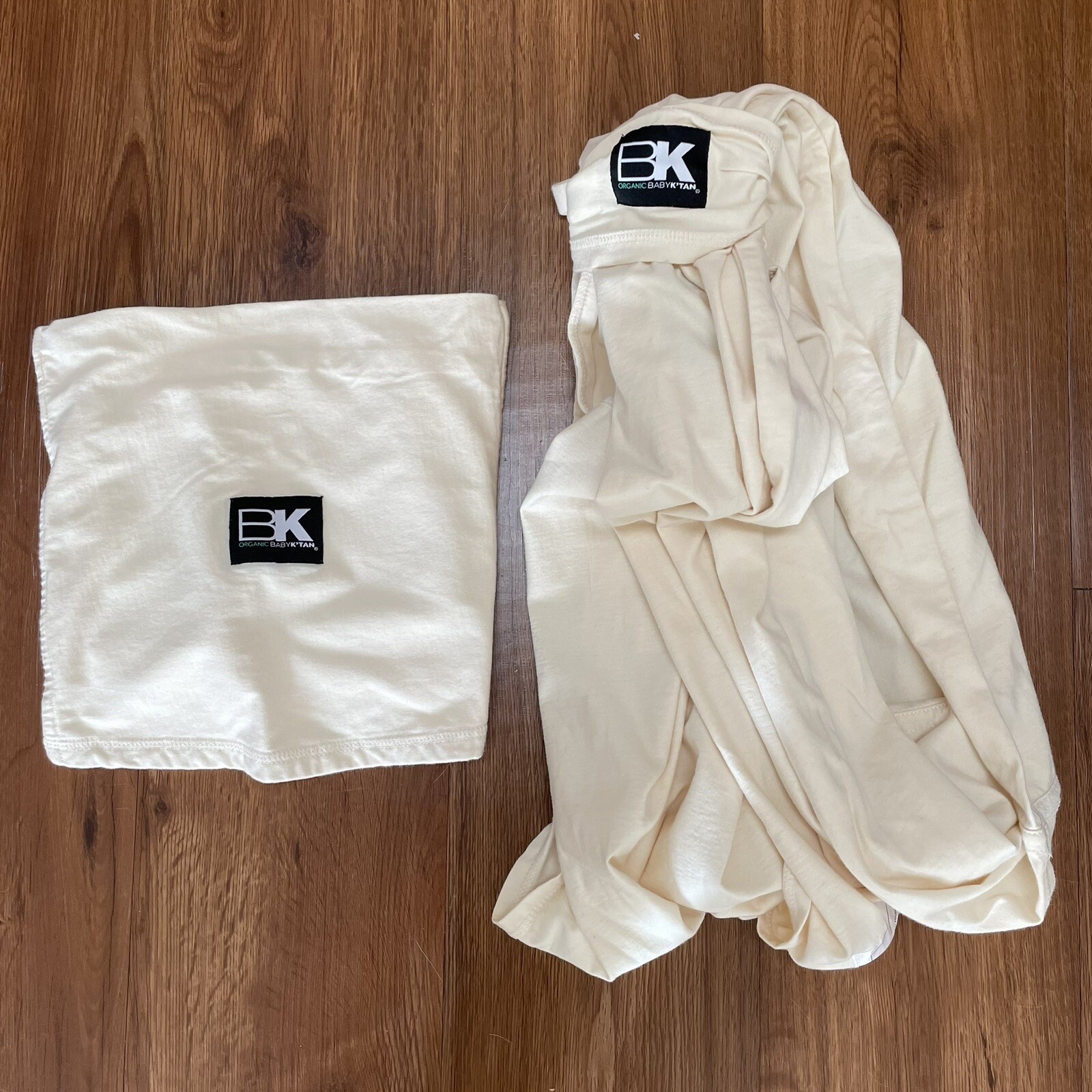 Baby K’Tan Baby Carrier Sling in Cream Sz Small Fits Dress Size 6-8-image