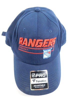 New York Rangers Dark Navy Rink Side Ball Cap by Authentic Pro Fanatics NEW