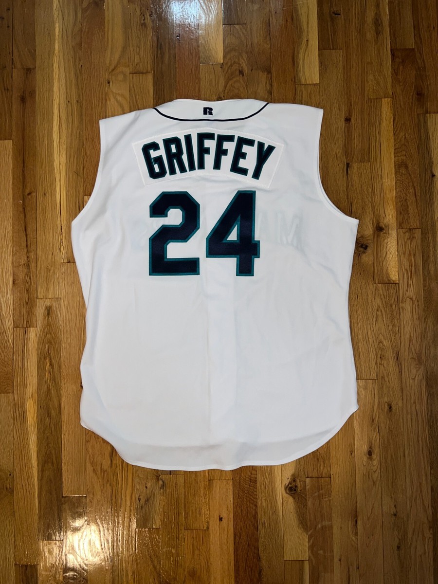 KEN GRIFFEY JR AUTHENTIC Russell Athletic SEATTLE MARINERS White