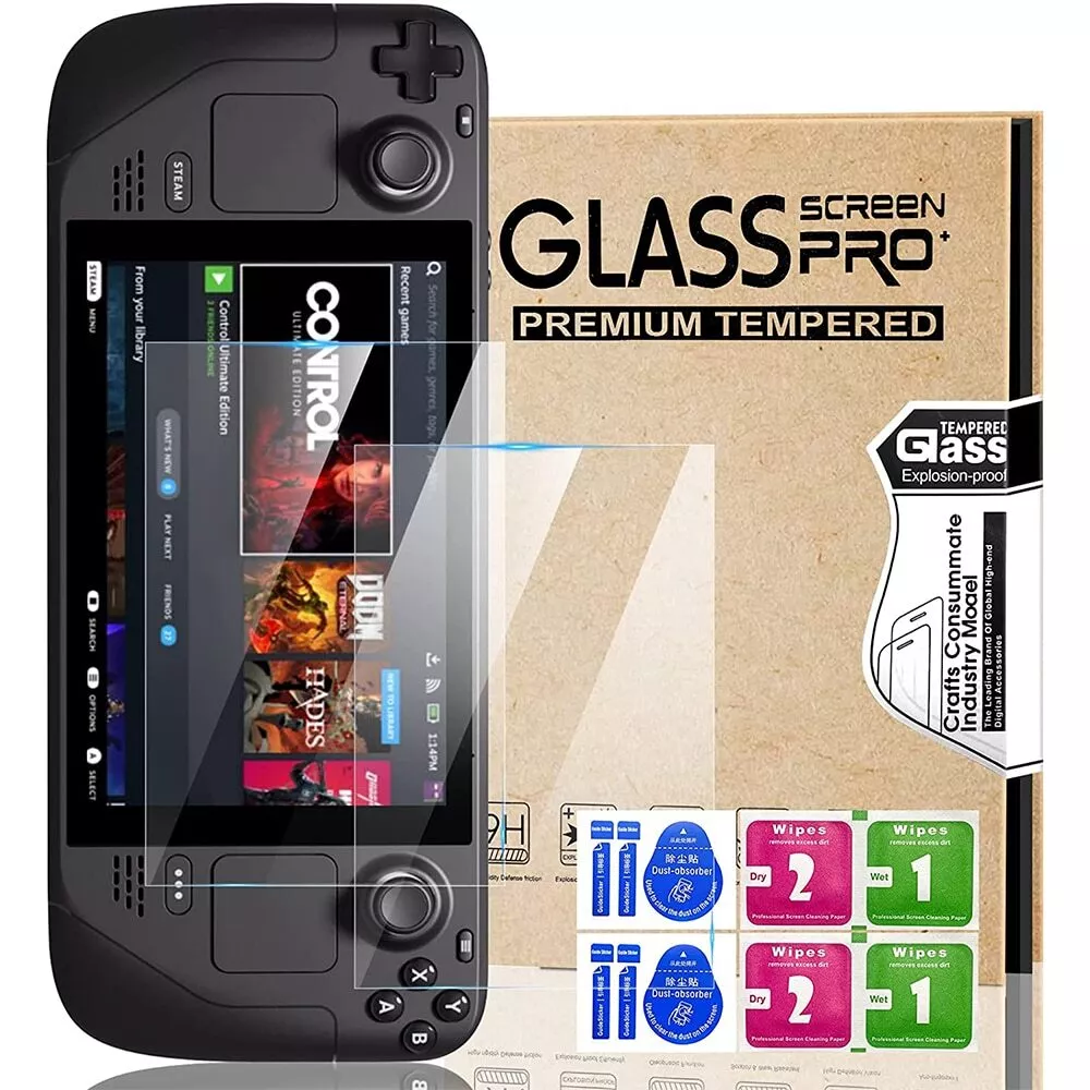 Steam Deck Screen Protector, Ultra HD Glass Protector 9H Hardness