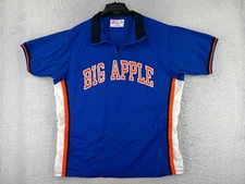 VINTAGE Big Apple Jersey Mens Extra Large Blue Big Apple New York Made USA