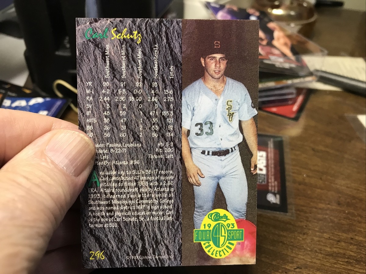 【希少】シャ乱Q新聞 6枚セット CLUB QUE FC 1993～95年頃資料 1993 Classic Four Sport Collection - Carl Schutz #296 (RC) for