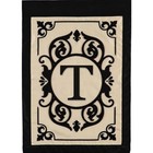 28 x 44 Cambridge Monogram, Letter T, House Applique Flag