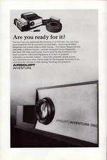 Airequipt Slide Projector Avventura 380 Metal Frames Vintage Print Ad 1964