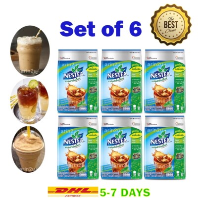 Set of 6 Nestea Unsweetened Original Tea 100% Mixed Tea Powder 200 g Instant Tea