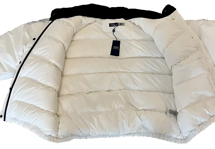 $798 White Silver Polo Sport Ralph Lauren down Ski Puffer Jacket Men's Sz S - Image 4 of 4