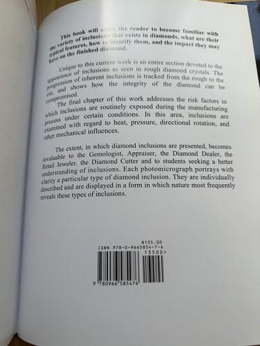 New Diamond Inclusions Book By Nizam Peters For Diamond Grading - Picture 7 of 12