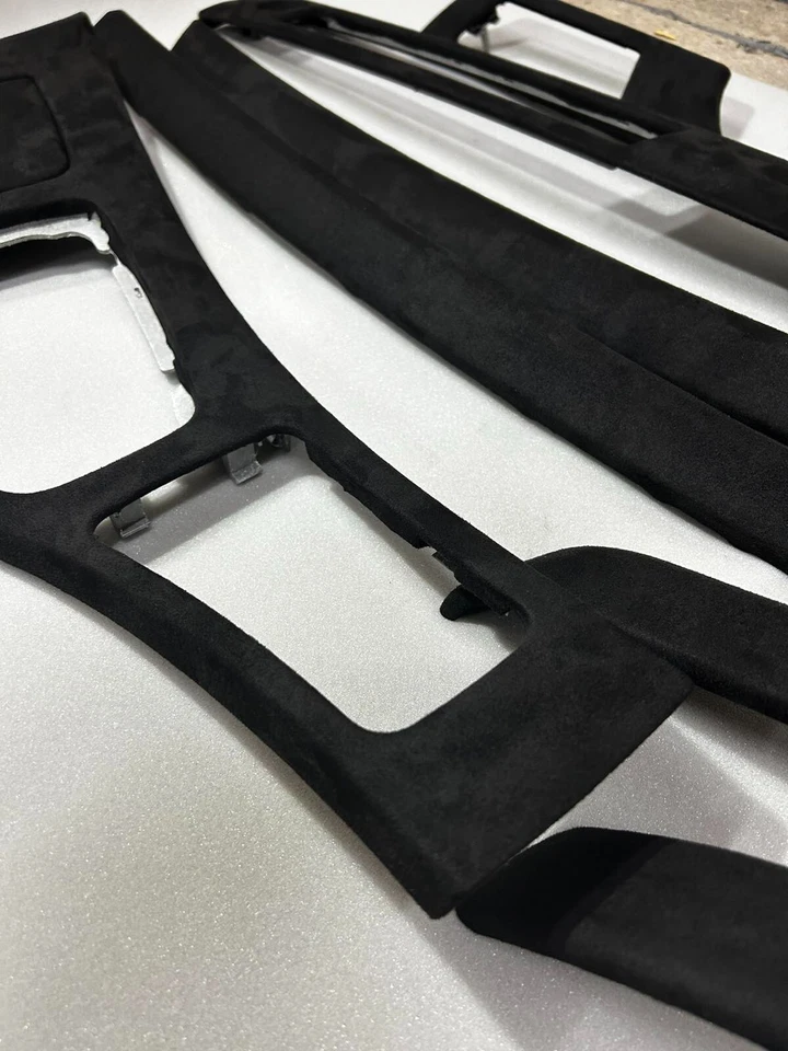 BMW 3 E90 E91 Alcantara Interior Trim Kit Center Console Moldings Covers LHD OEM - Image 2 of 4